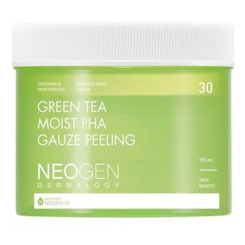 Green tea moist pha gauze peeling 190ml / 30ea - płatki peelingujące do twarzy Neogen