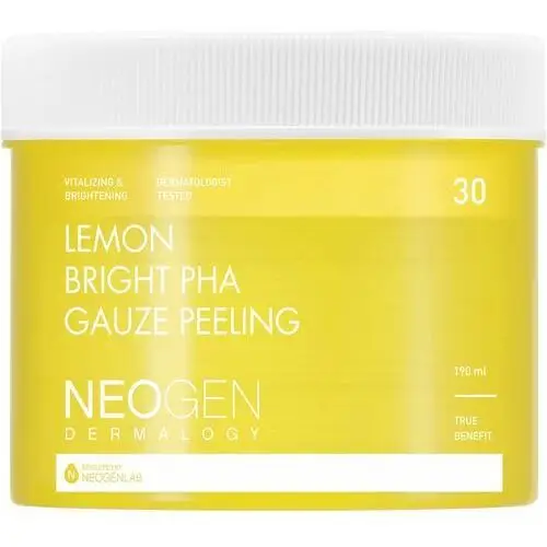 Neogen LEMON BRIGHT PHA GAUZE PEELING 190ml / 30EA - Płatki peelingujące z witaminą C