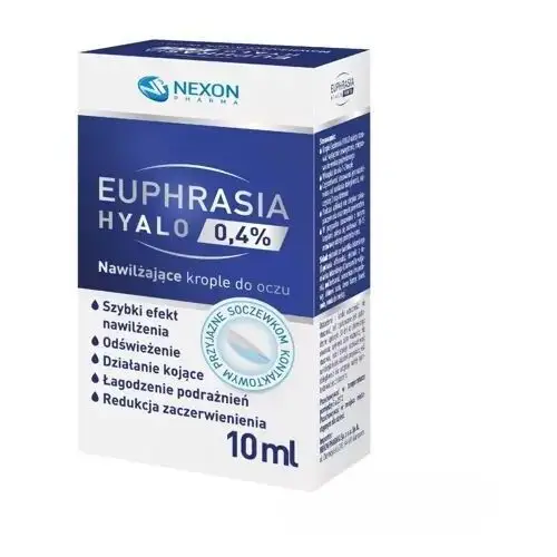 Nexon Euphrasia hyalo 0,4% nawilżające krople do oczu 10ml