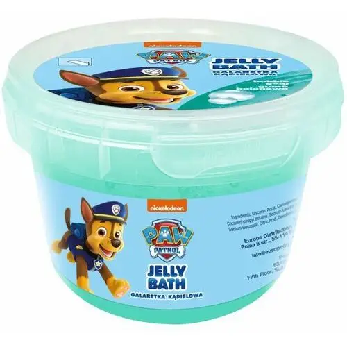 Nickelodeon Paw Patrol Jelly Bath preparat do kąpieli dla dzieci Bubble Gum - Chase 100 g