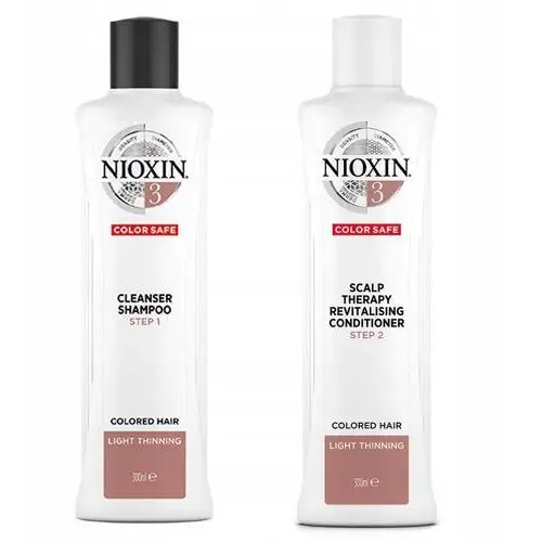 Nioxin System 3 Szampon 300ml Odżywka 300ml Przeciw Wypadaniu