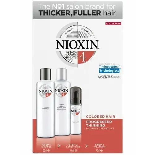 Nioxin System 4 Trial Kit (150 + 150 + 40 ml),658