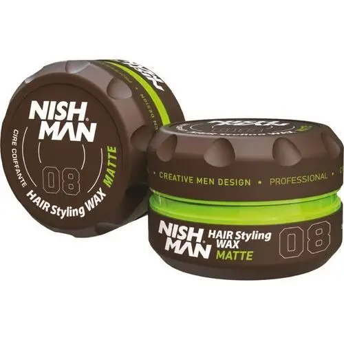 Nishman 08 hair styling wax matte - pomada matująca do stylizacji włosów, 150ml