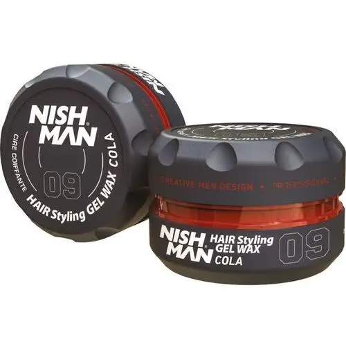 Nishman 09 hair styling wax - pomada o zapachu coli do stylizacji włosów, 150ml