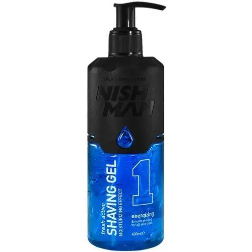 Nishman fresh active shave gel energizing - żel do golenia, 400ml