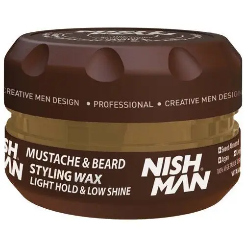Wosk do stylizacji wąsów i brody NISHMAN 100ml