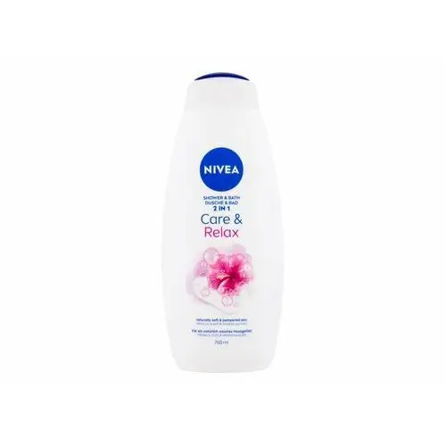 Nivea bath care płyn do kąpieli i żel pod prysznic 2w1 care & relax 750ml
