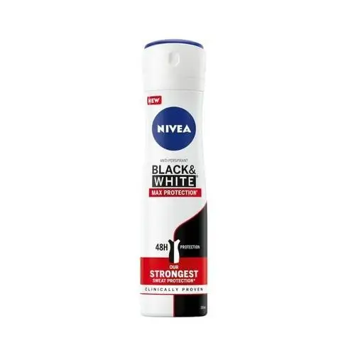 Nivea Black&White Max Protection anyperspirant damski w spray'u 150.0 ml