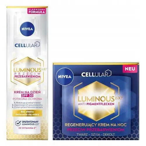 Nivea Cellular LUMINOUS630 Krem na przebarwienia na dzień SPF50 Na noc