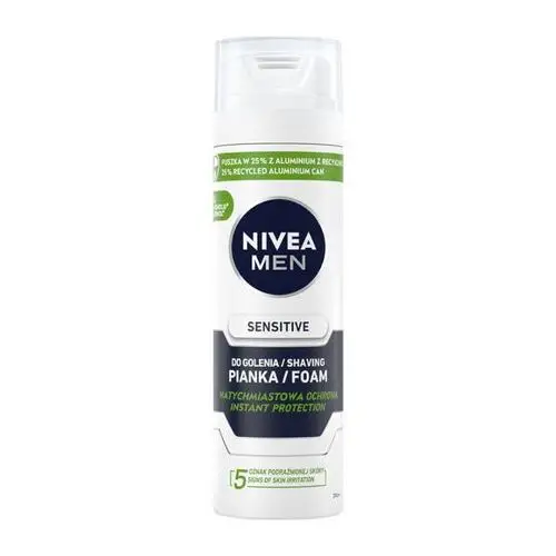 Men Sensitive łagodząca pianka do golenia 200ml Nivea,01