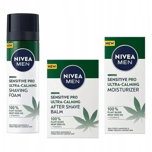 Nivea Men Sensitive Pro zestaw krem pianka balsam po goleniu