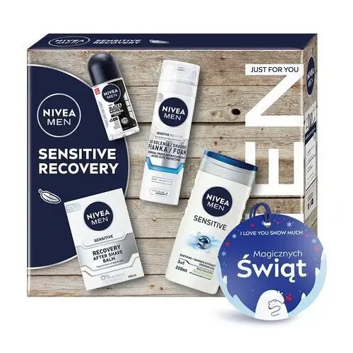 Nivea Men Sensitive Recovery Zestaw kosmetyków męskich do golenia i higieny