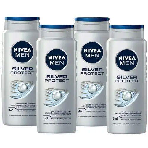 Nivea Men żel pod prysznic męski zestaw 4x500ml