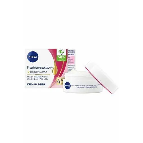 Przeciwzmarszczkowy + ujędrniający krem na dzień spf 15 45+ 50 ml Nivea