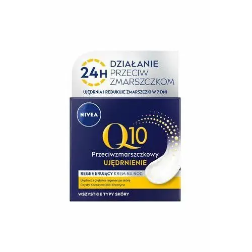 Nivea Q10 POWER Przeciwzmarszczkowy + Ujedrnienie Regenerujący krem na noc 50 ml