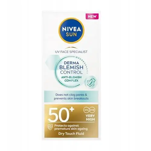 Nivea Sun Derma Skin Fluid podkład do twarzy z filtrem SPF50 na słońce 40ml