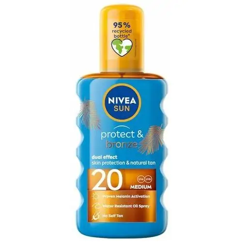 Nivea sun protect&bronze olejek w spray'u aktywujący naturalną opaleniznę spf 0 200.0 ml