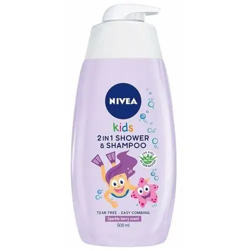 Nivea żel do mycia ciała i włosów o zapachu owocowych żelków 500.0 ml