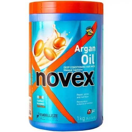 Novex argan oil mask - głęboko odżywcza maska do włosów zniszczonych 1kg