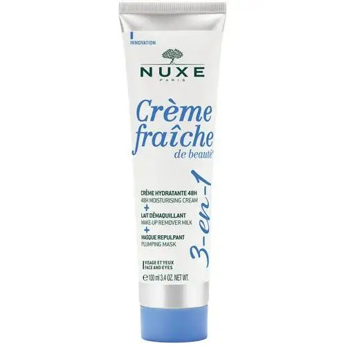 Nuxe creme fraiche de beauté 3-in-1 cream & make-up remover & mask krem do twarzy na dzień 100 ml dla kobiet