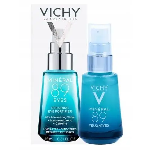 Odbudowujący krem pod oczy Vichy Mineral 89 kwas hialuronowy 15 ml