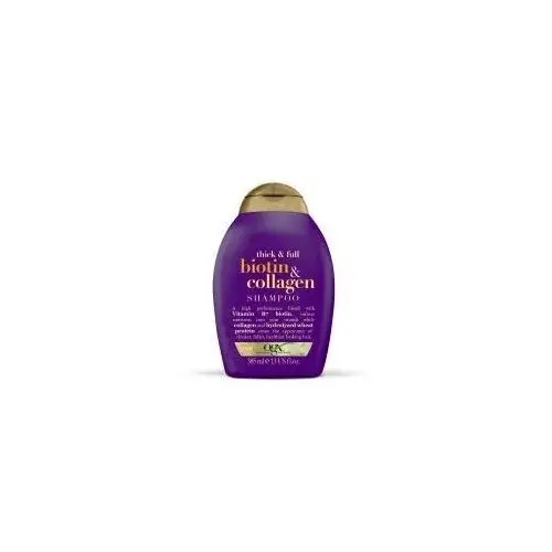 Ogx Organix shampoo szampon z biotyną i kolagenem dodający włosom objętości biotyna & kolagen 385 ml