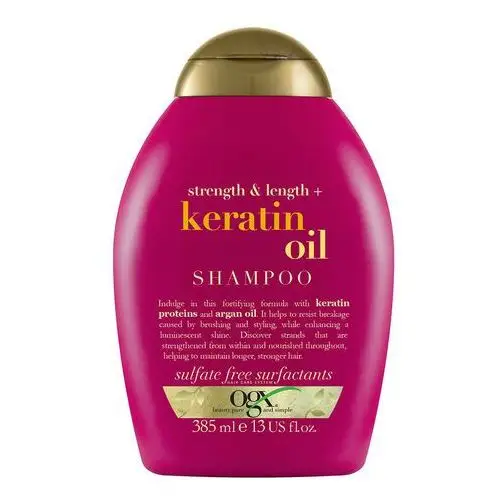 Szampon z keratyną 385 ml strength & lenght + keratin oil Ogx