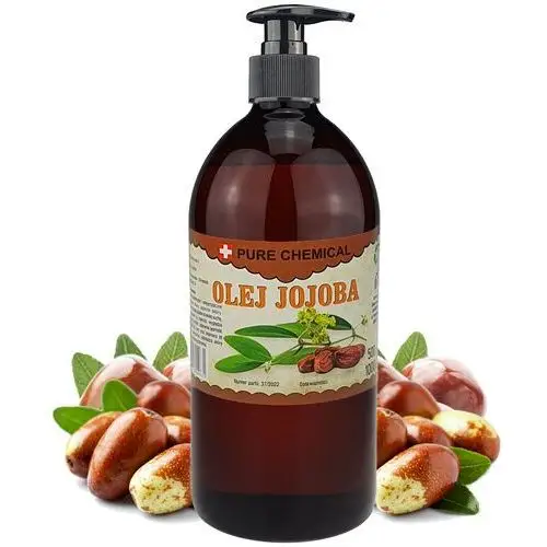 Olej Jojoba Naturalny Tłoczony Na Zimno Nierafinowany 500ml Pompka