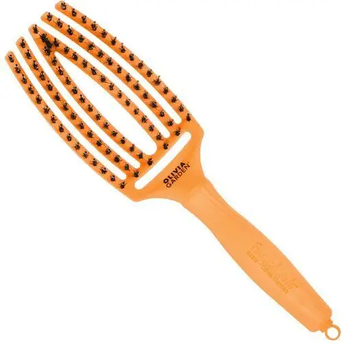 Olivia garden finger brush combo medium, szczotka z włosiem dzika do rozczesywania, różne kolory juicy orange