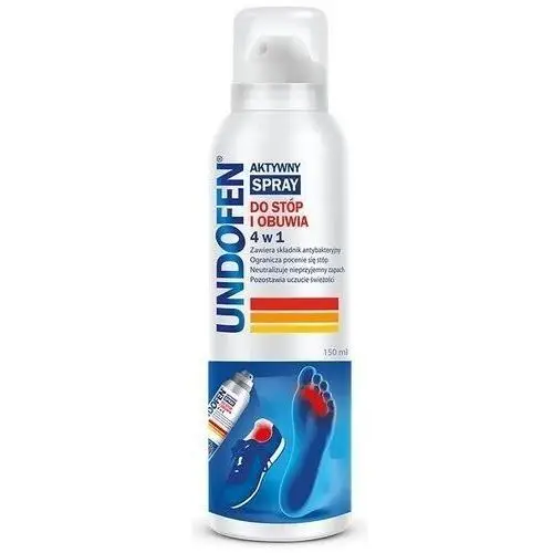 Omega pharma Undofen aktywny spray do stóp i obuwia 4w1 150ml