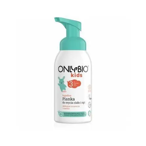 Onlybio Only bio kids baby łagodna pianka do mycia ciała i rąk od trzeciego roku życia 300 ml