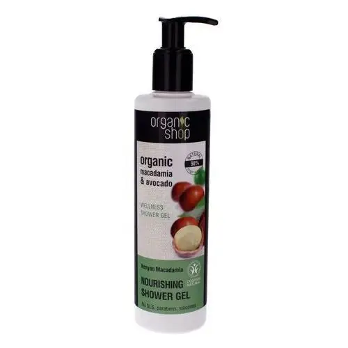 Organic shop - estonia Organiczny nawilżający żel pod prysznic - kenijska macadamia, 280ml - organic shop