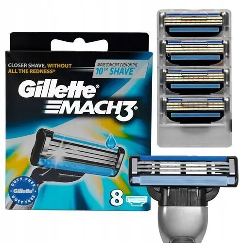 Oryginalne Wkłady Do Maszynek Gillette MACH3 8 Sztuk