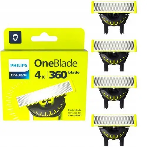 Ostrza do golarki Philips OneBlade 360 4X QP440/50 QP25 QP26 QP65 QP66 Oryg