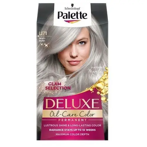 Palette deluxe oil-care color farba do włosów trwale koloryzująca z mikroolejkami u71 mroźne srebro,1