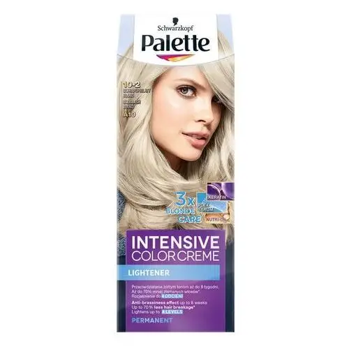 Farba do włosów w kremie 10-2 (a10) ultrapopielaty blond Palette