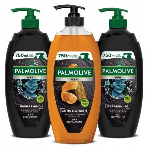 Palmolive Men żel pod prysznic męski 3x750 ml