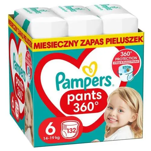 Pampers Pants 6 Pieluchomajtki 132 szt. GRATIS
