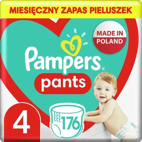 Pampers Pieluchomajtki PANTS 4 Maxi 176 szt GRATIS