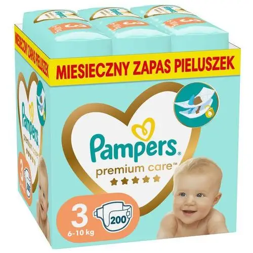 Pampers Pieluchy Premium Monthly Box S3 200