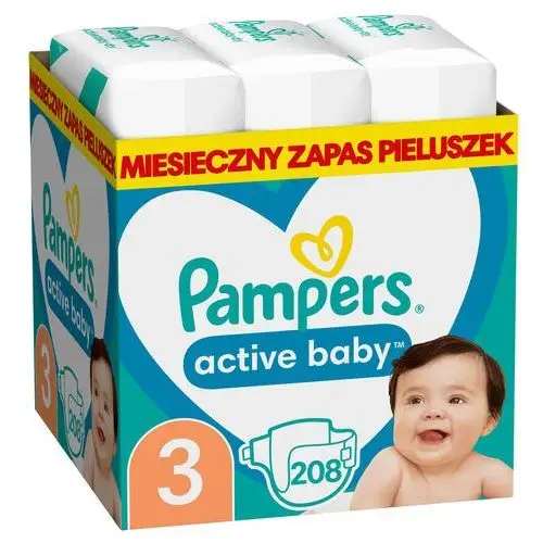 PAMPERS Pieluszki Active Baby 3 208 szt