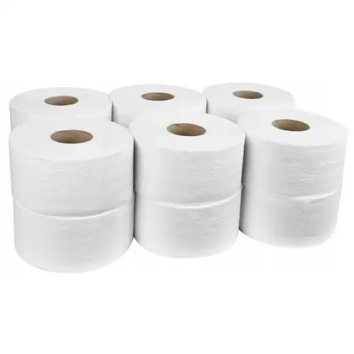 Papier Toaletowy biały Jumbo 145m Celuloza 12rolek