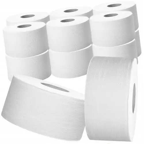 Papier toaletowy do podajnika Jumbo Celuloza 100m 2 warstwy 12 rolek