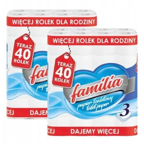 Papier Toaletowy Familia 3 Warstwy 40 Rolek x 2