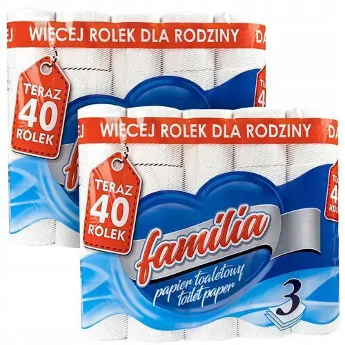 Papier Toaletowy Familia Biały 3 Warstwy 80 Rolek