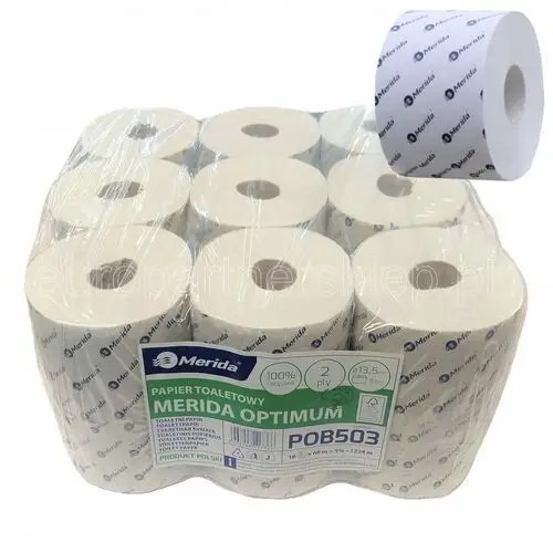 Papier Toaletowy Merida Optimum 68m biały 18 Szt