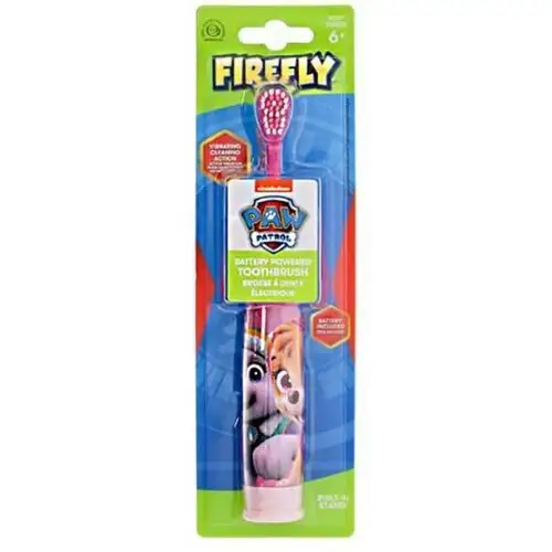 Paw patrol firefly szczoteczka do zębów dla dzieci z baterią soft 6+ lat pink