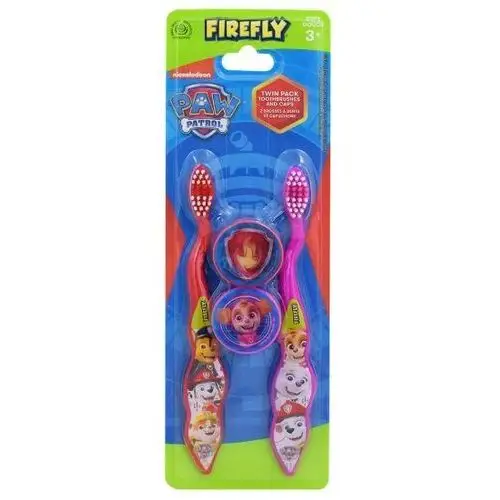 Paw Patrol Firefly szczoteczka do zębów dla dzieci z nakładką SOFT 2szt 3+ lat