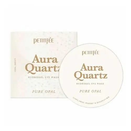 Petitfee - aura quartz hydrogel eye mask pure opal, 40 szt. - hydrożelowe płatki pod oczy