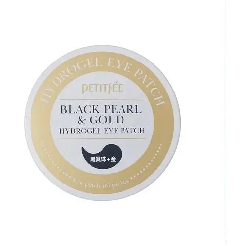 PETITFEE - Black Pearl & Gold Hydrogel Eye Patch - Nawilżająco-relaksujące, hydrożelowe płatki pod oczy z czarną perłą i złotem - 60 sztuk